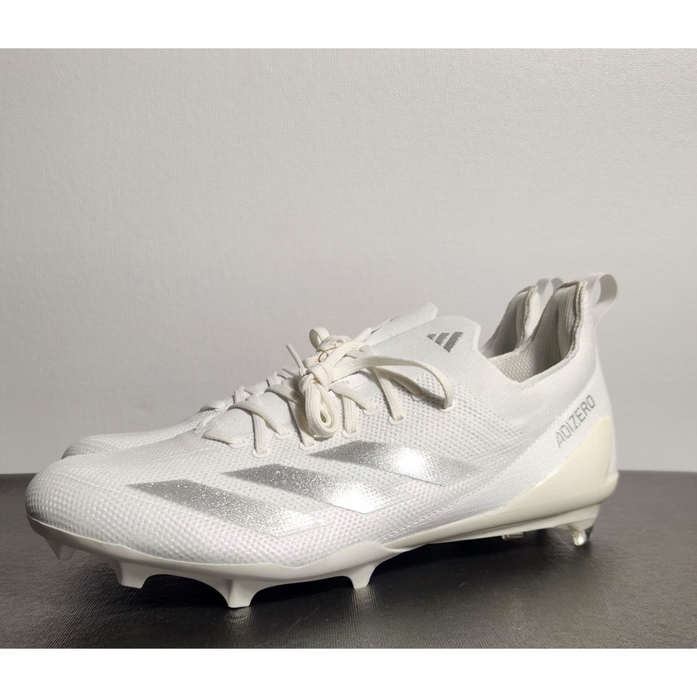 Adidas Adizero Electric Football Cleats White Silver IE4374 Men's Size 13